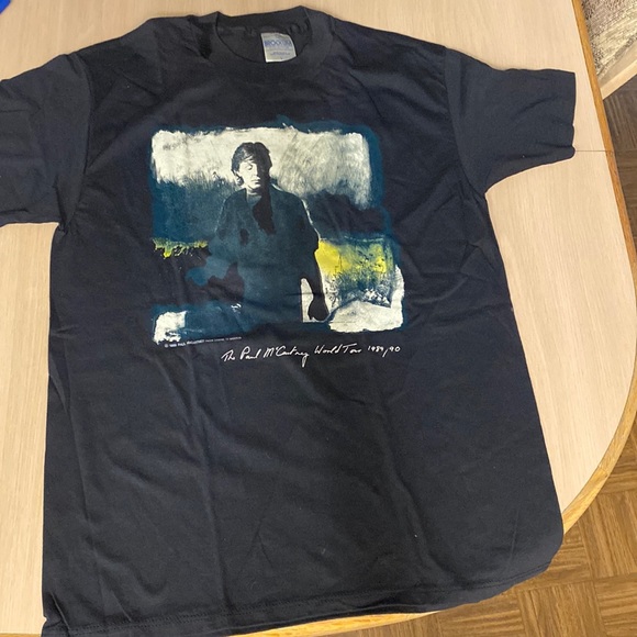 The Beatles Other - Paul McCartney World Tour 89/90 T shirt Large Like New